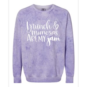 Brunch And Mimosas Are My Jam Funny Brunching And Cocktails Gift Colorblast Crewneck Sweatshirt