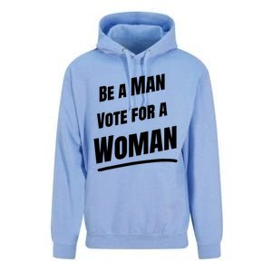 Be A Man Vote For A Woman Harris 2024 Kamala Harris Unisex Surf Hoodie