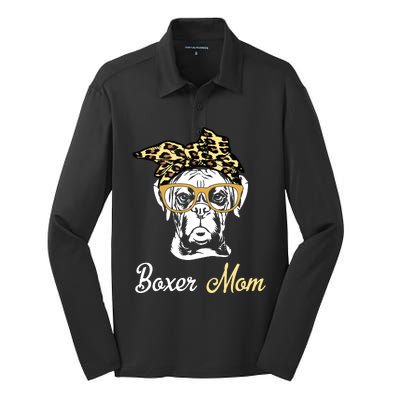 Birthday And Mothers Day Gift Boxer Mom Silk Touch Performance Long Sleeve Polo