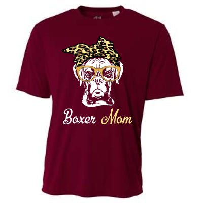 Birthday And Mothers Day Gift Boxer Mom Cooling Performance Crew T-Shirt