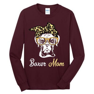 Birthday And Mothers Day Gift Boxer Mom Tall Long Sleeve T-Shirt