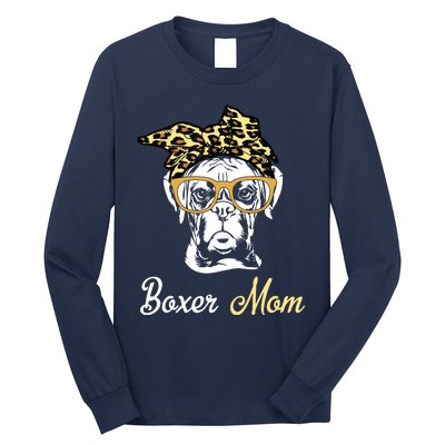 Birthday And Mothers Day Gift Boxer Mom Long Sleeve Shirt