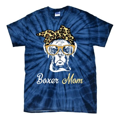 Birthday And Mothers Day Gift Boxer Mom Tie-Dye T-Shirt