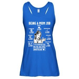 Being A Mom Job Funny Mom For Mothers Day Appreciation Gift Ladies Essential Flowy Tank