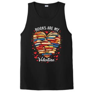 Books Are My Valentine Day Book Nerd Funny Gift And Book Lovers Cool Gift PosiCharge Competitor Tank