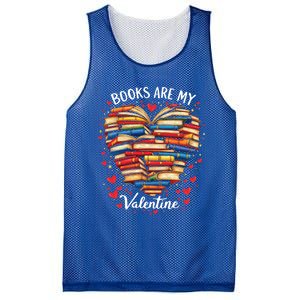 Books Are My Valentine Day Book Nerd Funny Gift And Book Lovers Cool Gift Mesh Reversible Basketball Jersey Tank