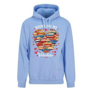 Books Are My Valentine Day Book Nerd Funny Gift And Book Lovers Cool Gift Unisex Surf Hoodie