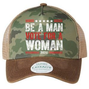 Be A Man Vote For A Woman Harris 2024 Kamala Harris Legacy Tie Dye Trucker Hat