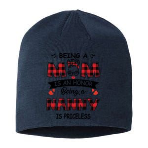 Being A Mom Is An Honor Being A Nanny Is Priceless Family Child Care Sustainable Beanie