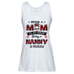 Being A Mom Is An Honor Being A Nanny Is Priceless Family Child Care Ladies Essential Flowy Tank