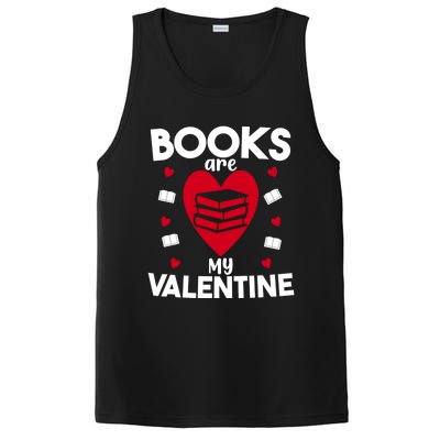 Books Are My Valentine Funny Valentine's Day Librarian Book Funny Gift PosiCharge Competitor Tank