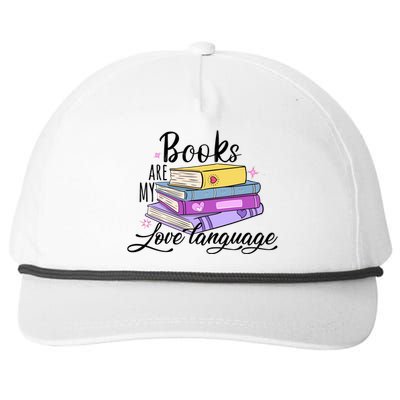 Books Are My Love Language Bookworm Snapback Five-Panel Rope Hat