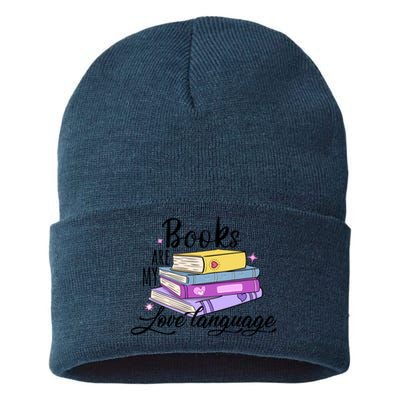 Books Are My Love Language Bookworm Sustainable Knit Beanie