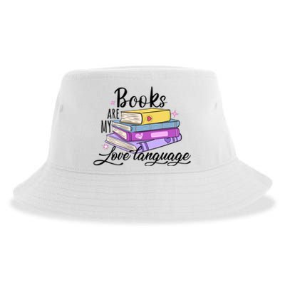 Books Are My Love Language Bookworm Sustainable Bucket Hat