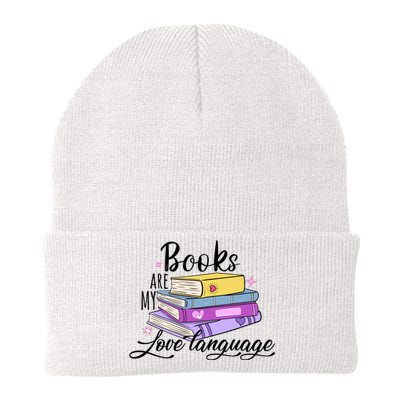 Books Are My Love Language Bookworm Knit Cap Winter Beanie