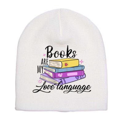 Books Are My Love Language Bookworm Short Acrylic Beanie