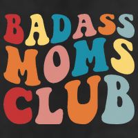 Bad Ass Moms Club Apparel 7 Panel Mesh Trucker Snapback Hat
