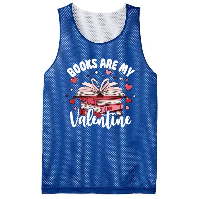 Books Are My Valentine Reading Teacher Valentines Day Gift Mesh Reversible Basketball Jersey Tank