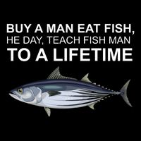 Buy A Man Eat Fish He Day Teach Fish Man To A Lifetime Funny Meme Drawstring Bag