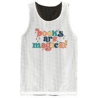 Books Are Magical Teacher Reading Book Lover Bookworm Mesh Reversible Basketball Jersey Tank