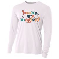 Books Are Magical Teacher Reading Book Lover Bookworm Cooling Performance Long Sleeve Crew