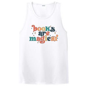 Books Are Magical Teacher Reading Book Lover Bookworm PosiCharge Competitor Tank