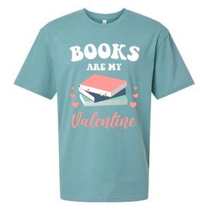 Books Are My Valentine Valentines Day Librarian Book Gift Sueded Cloud Jersey T-Shirt