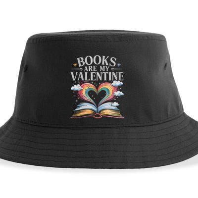 Books Are My Valentine Bookworm Librarian Valentines Day Gift Sustainable Bucket Hat