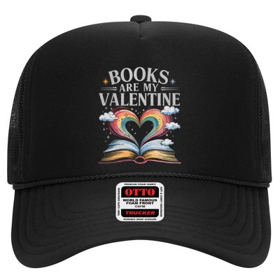 Books Are My Valentine Bookworm Librarian Valentines Day Gift Trucker Hat
