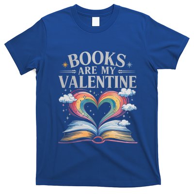 Books Are My Valentine Bookworm Librarian Valentines Day Gift T-Shirt