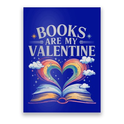 Books Are My Valentine Bookworm Librarian Valentines Day Gift Poster
