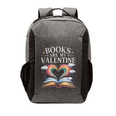 Books Are My Valentine Bookworm Librarian Valentines Day Gift Vector Backpack
