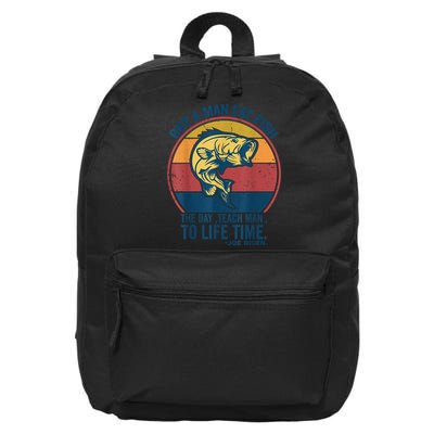 Buy A Man Eat Fish The Day Teach Man To Life Time Joe Biden 16 in Basic Backpack