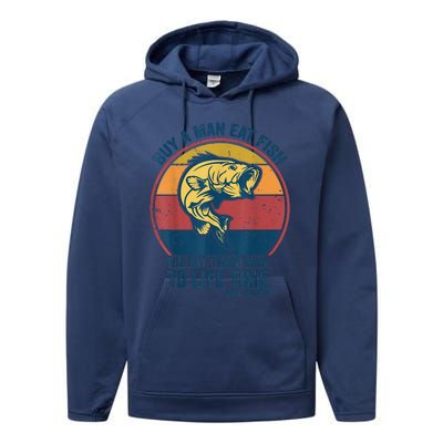 Buy A Man Eat Fish The Day Teach Man To Life Time Joe Biden Performance Fleece Hoodie