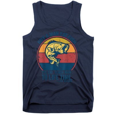 Buy A Man Eat Fish The Day Teach Man To Life Time Joe Biden Tank Top