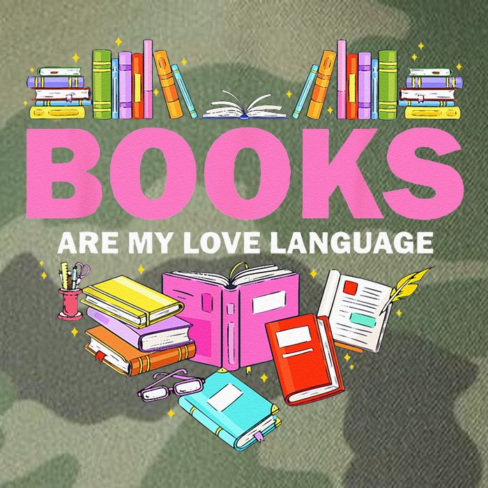 Books Are My Love Language Reading Lover Librarian Valentine Legacy Tie Dye Trucker Hat