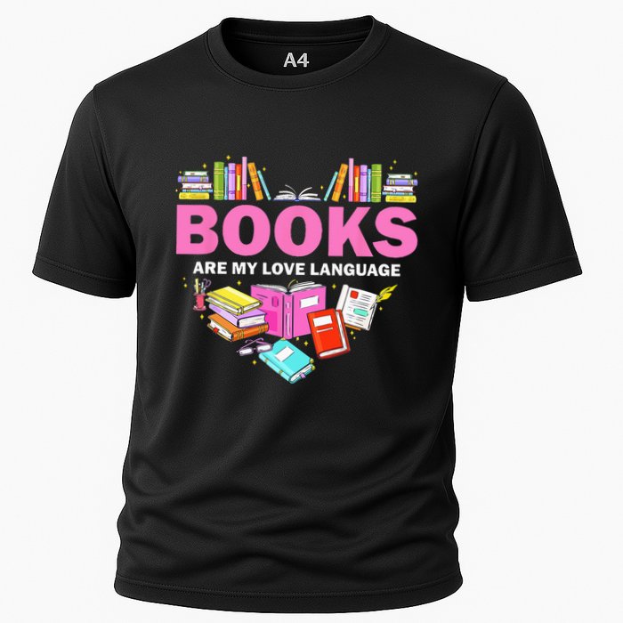 Books Are My Love Language Reading Lover Librarian Valentine Performance Shirt
