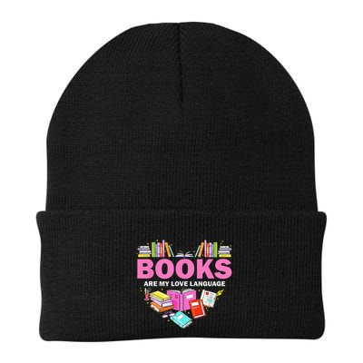 Books Are My Love Language Reading Lover Librarian Valentine Beanie
