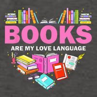Books Are My Love Language Reading Lover Librarian Valentine Vector Backpack