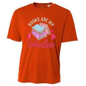 Books Are My Valentine Librarian Book Valentines Day Gift Cooling Performance Crew T-Shirt