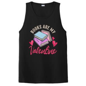 Books Are My Valentine Librarian Book Valentines Day Gift PosiCharge Competitor Tank