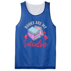 Books Are My Valentine Librarian Book Valentines Day Gift Mesh Reversible Basketball Jersey Tank