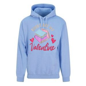 Books Are My Valentine Librarian Book Valentines Day Gift Unisex Surf Hoodie