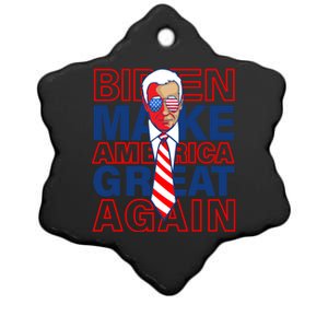 Biden America Make It Great Again Joe Biden 2020 Funny Gift Ceramic Star Ornament