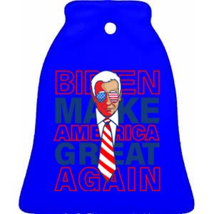 Biden America Make It Great Again Joe Biden 2020 Funny Gift Ceramic Bell Ornament