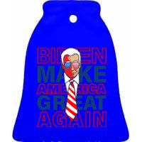 Biden America Make It Great Again Joe Biden 2020 Funny Gift Ceramic Bell Ornament