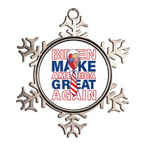 Biden America Make It Great Again Joe Biden 2020 Funny Gift Metallic Star Ornament