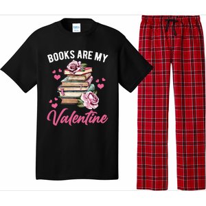 Books Are My Valentine Valentines Day Librarian Book Funny Cool Gift Pajama Set