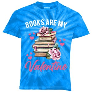 Books Are My Valentine Valentines Day Librarian Book Funny Cool Gift Kids Tie-Dye T-Shirt