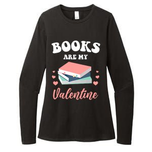 Books Are My Valentine Valentines Day Librarian Book Gift Womens CVC Long Sleeve Shirt